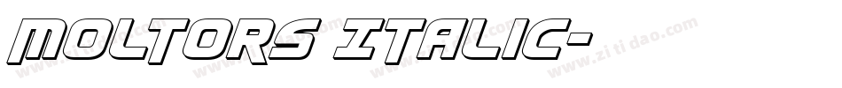 Moltors Italic字体转换